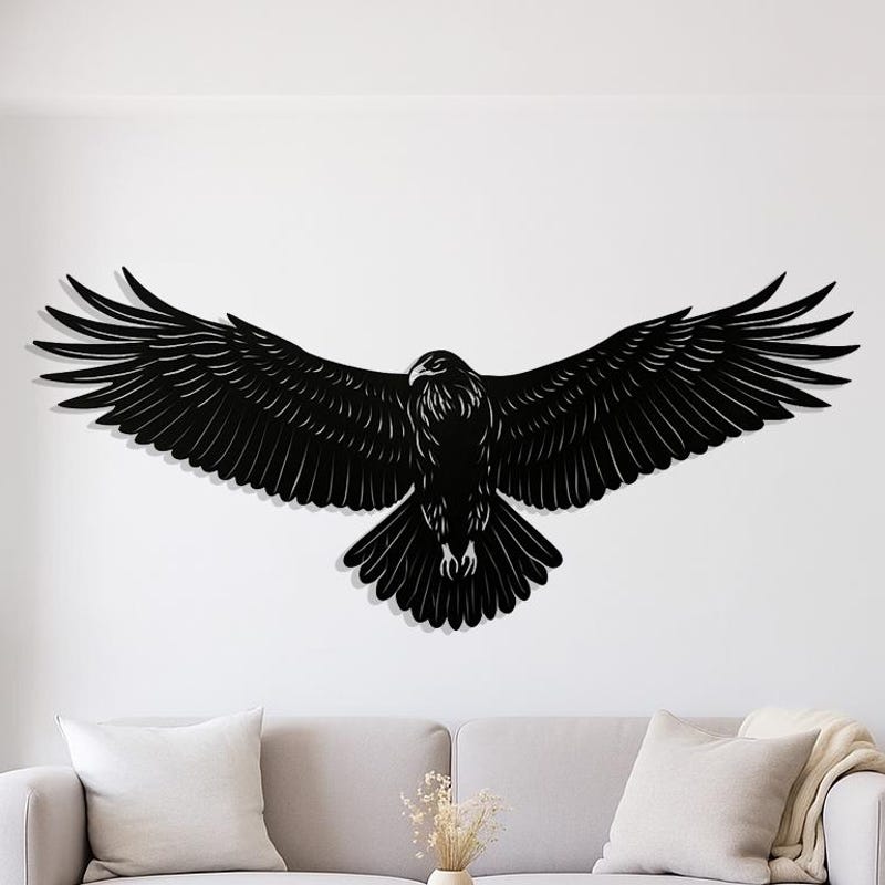 Metal Hawk Wall Art - Etsy