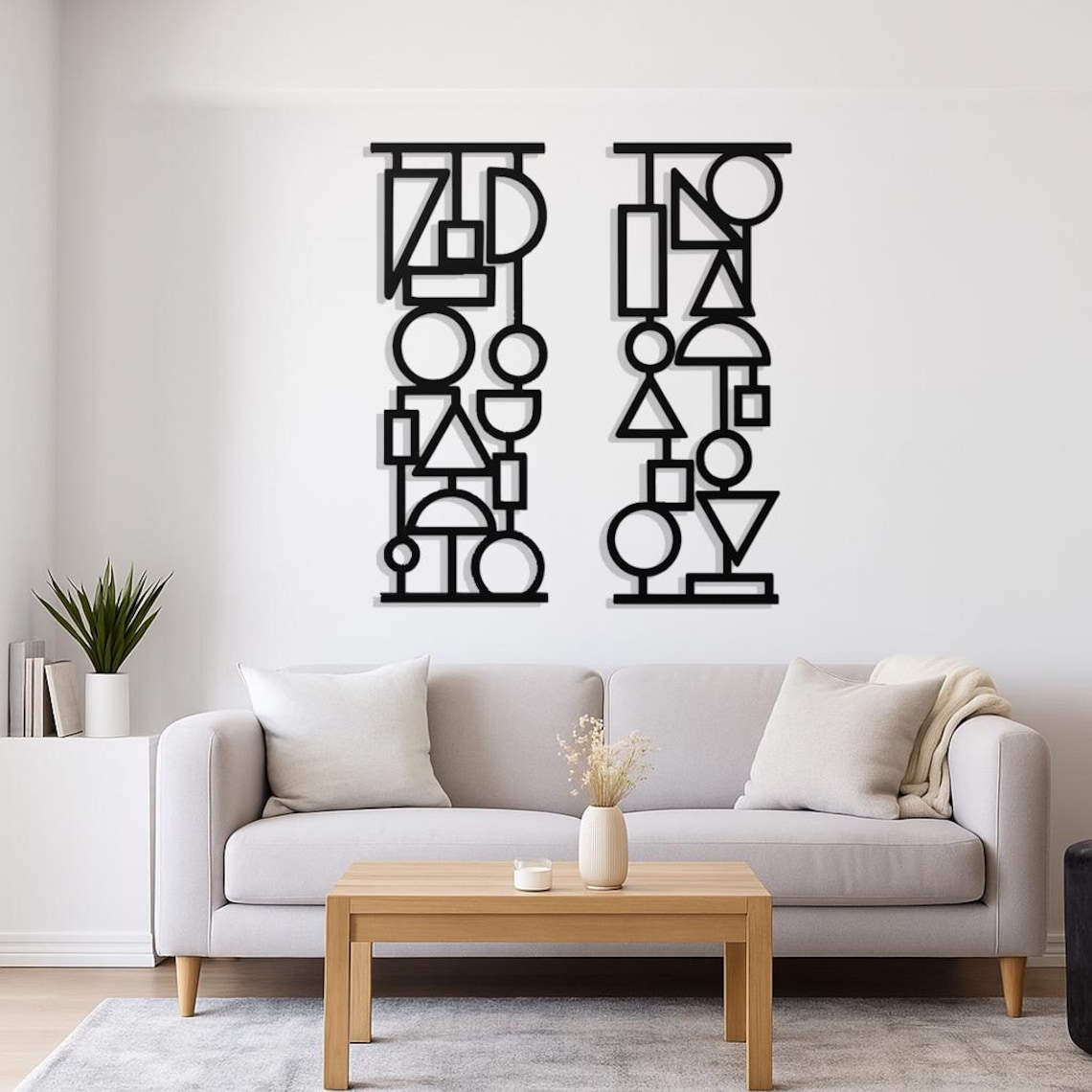 Structube Geometric Metal Wall Decor