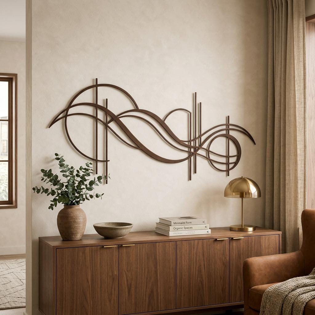 Metall wanddeko wohnzimmer