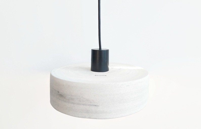 Speckled pendant lighting No3 , Large ceramic lampshade Handmade pendant lamp image 7