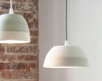 Large pendant light - Ceramic pendant lighting - Modern lighting - Minimalist lamp - Ceramic lamp - Concrete lamp