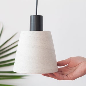 Lampenschirm aus Keramik | Kleine Pendelleuchte | Neben-Lampe | Pendelleuchte für Küche