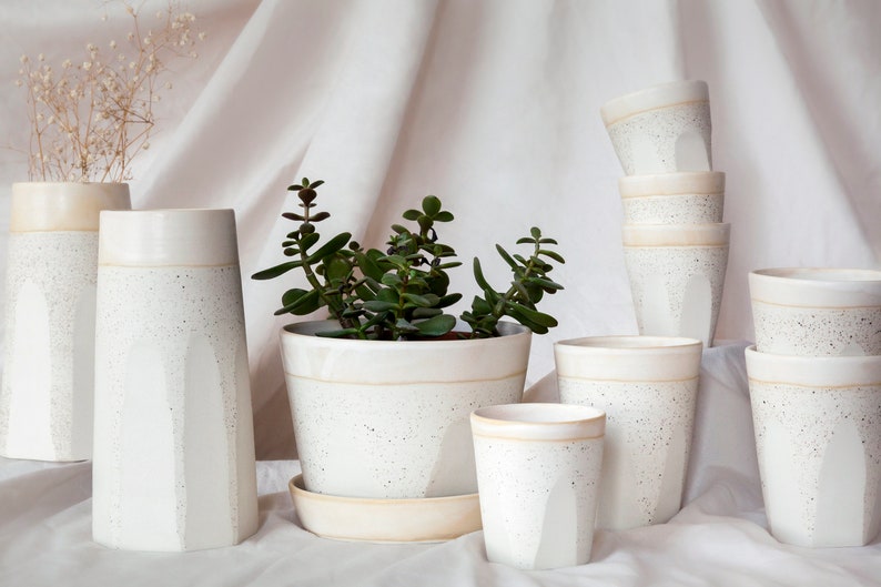 Handmade flower vase Pottery vase Large ceramic vase image 2