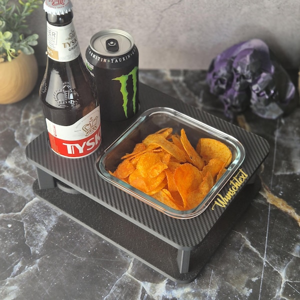 Snack bar for the couch personalized gift for TV evenings