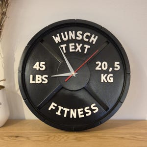 Personalisierte Wanduhr Gym Uhr Fitness Uhr Sport