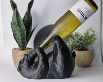 Wine bottle holder bear wine gift decoration wine rack gift birthday wedding gift decoration gift man gift woman