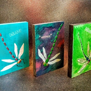 dragonfly wall art | dragonfly paintings on wood | acrylic dragonfly painting | dragonfly wall decor | dragonfly wall hangings | dragonflies