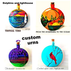 custom cremation urns for human ashes , personalized urn for ashes , custom urns for human ashes , hand painted cremation urns for cremains