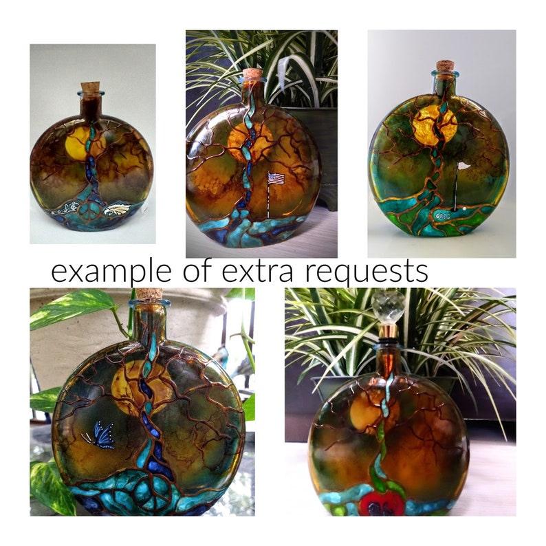 Glass Urn Tree of Life Human Ash Urn Urn for Ashes Etsy