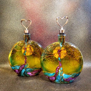 tree of life urns
color examples
blue and purple
open heart toppers