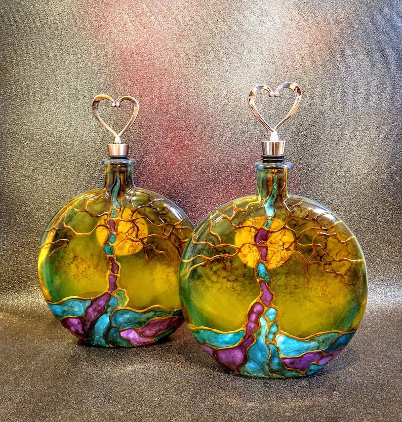 tree of life urns
color examples
blue and purple
open heart toppers
