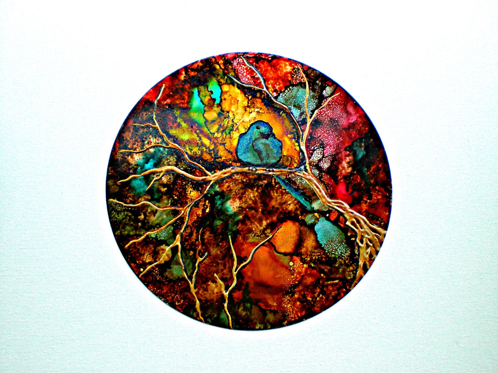 Round Metal Wall Art Metal Wall Paintings Metal Wall Decor Etsy