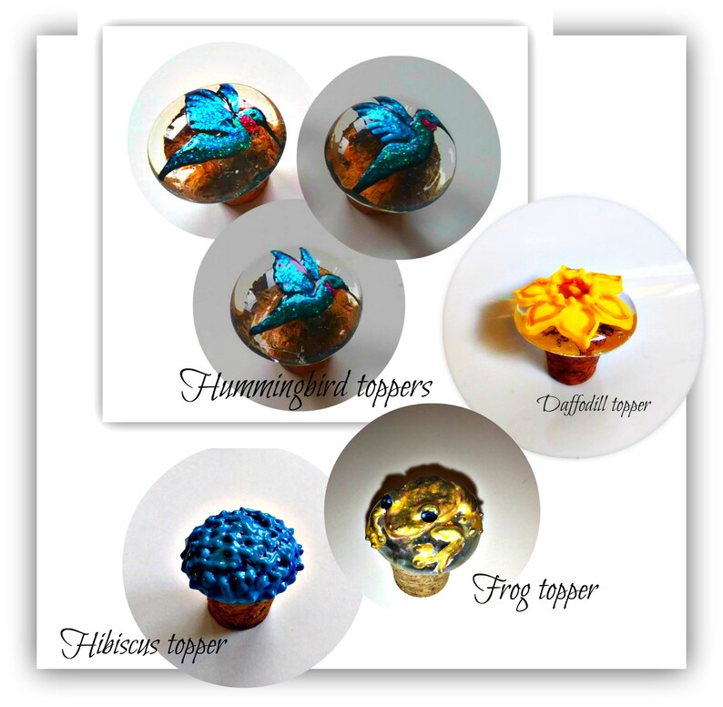 Cork Wine Bottle Stoppers Wine Bottle Stoppers Decorative Etsy
