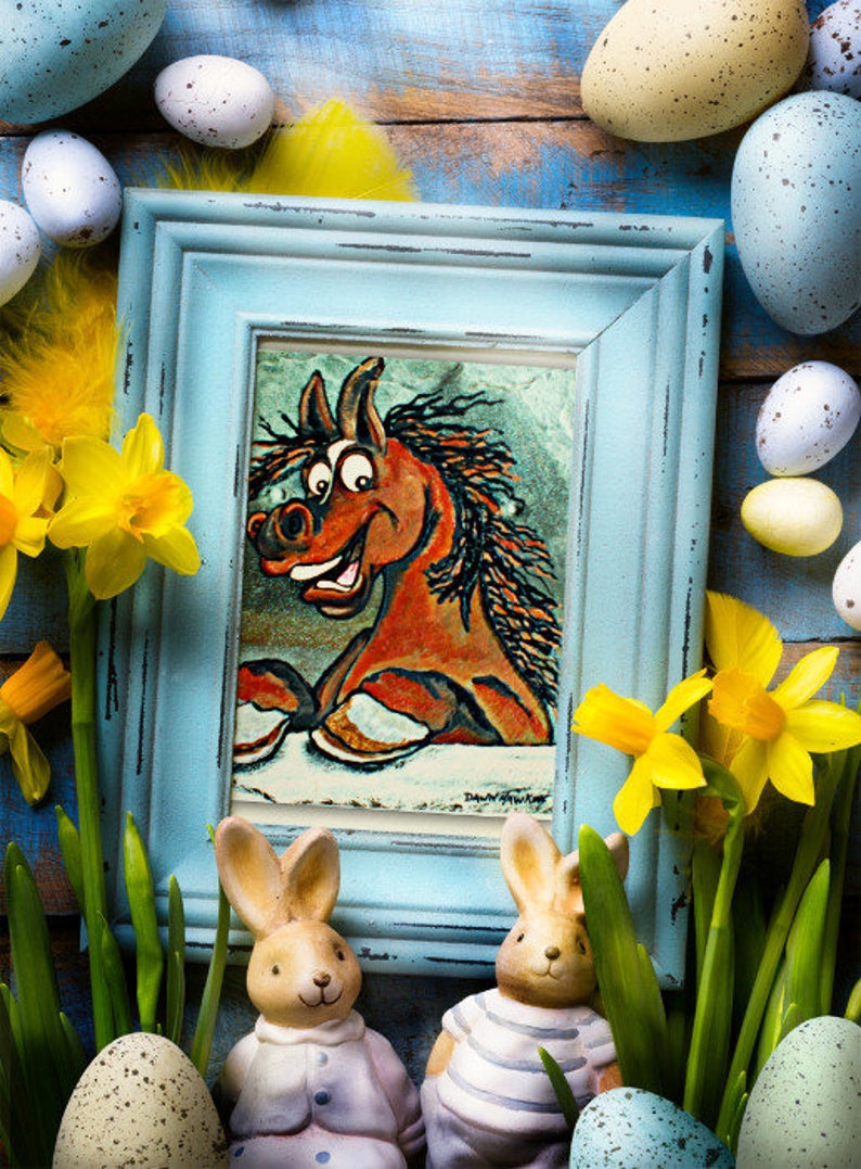 Horse Paintings Farmhouse Wall Art Horse Paintings Etsy