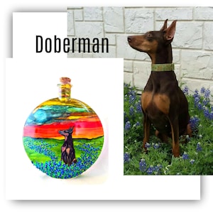 hand painted dog urns , cremation dog urns , personalized dog urns , custom dog urn for ashes , dog tribute urn for cremains , pet ash urn