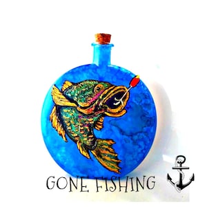 bass fish cremation urn , cremation urn for the fisherman , memorial urn , fisherman cremation urn , fisherman gift for dad , keepsake urn