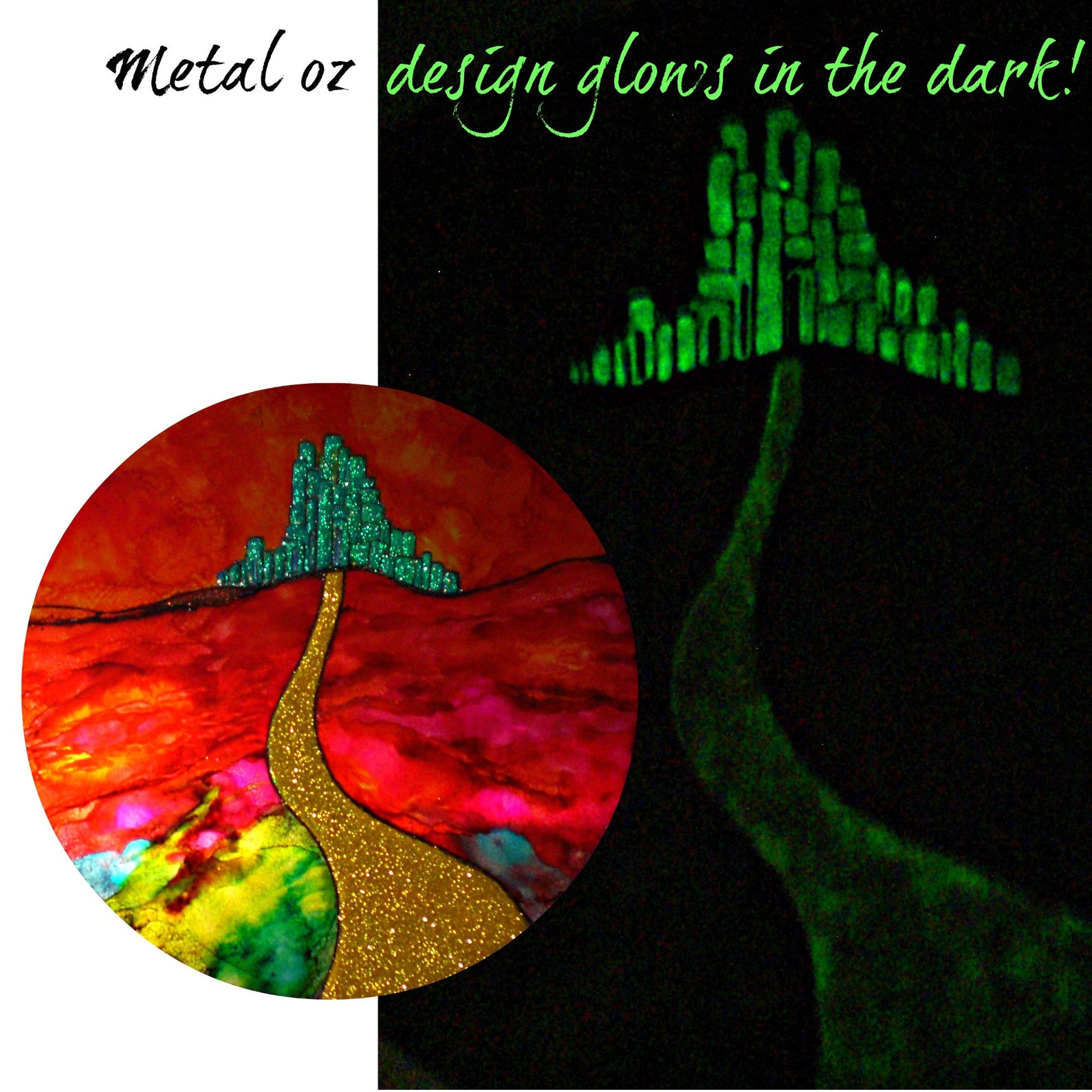 Wizard of oz wall art painting of the wizard of oz metal | Etsy