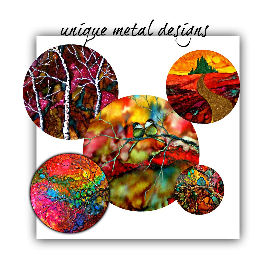 Round Metal Wall Art Metal Wall Paintings Metal Wall Decor Etsy