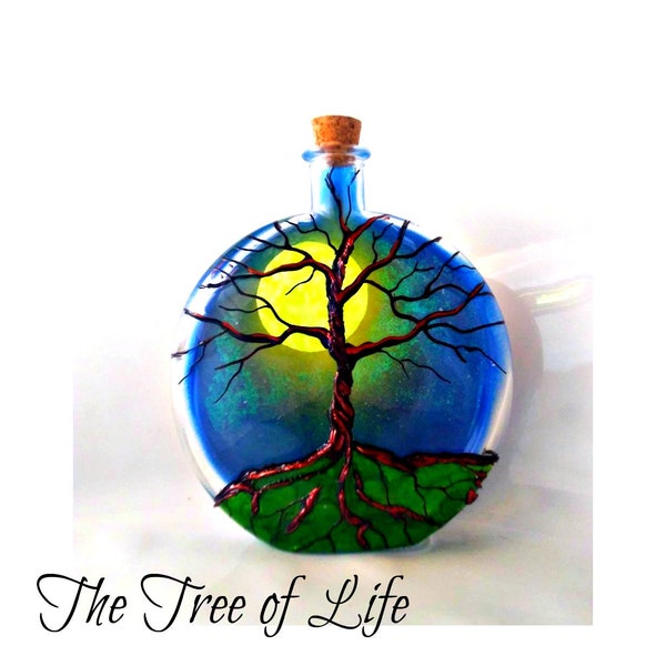 urns for human ashes , human ash cremation urn , tree of life cremation urns , urns to hold human ashes , hand painted tree of life memorial