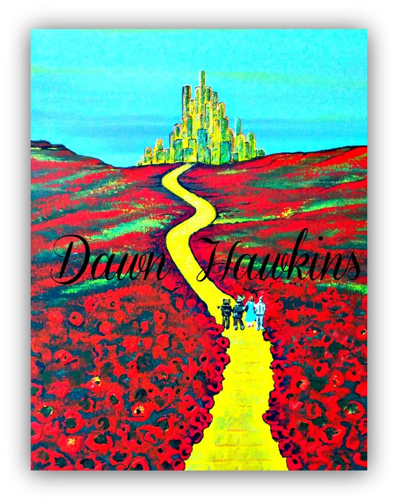 Wizard of Oz Wall Hangings Wizard of Oz Wall Painting the Etsy