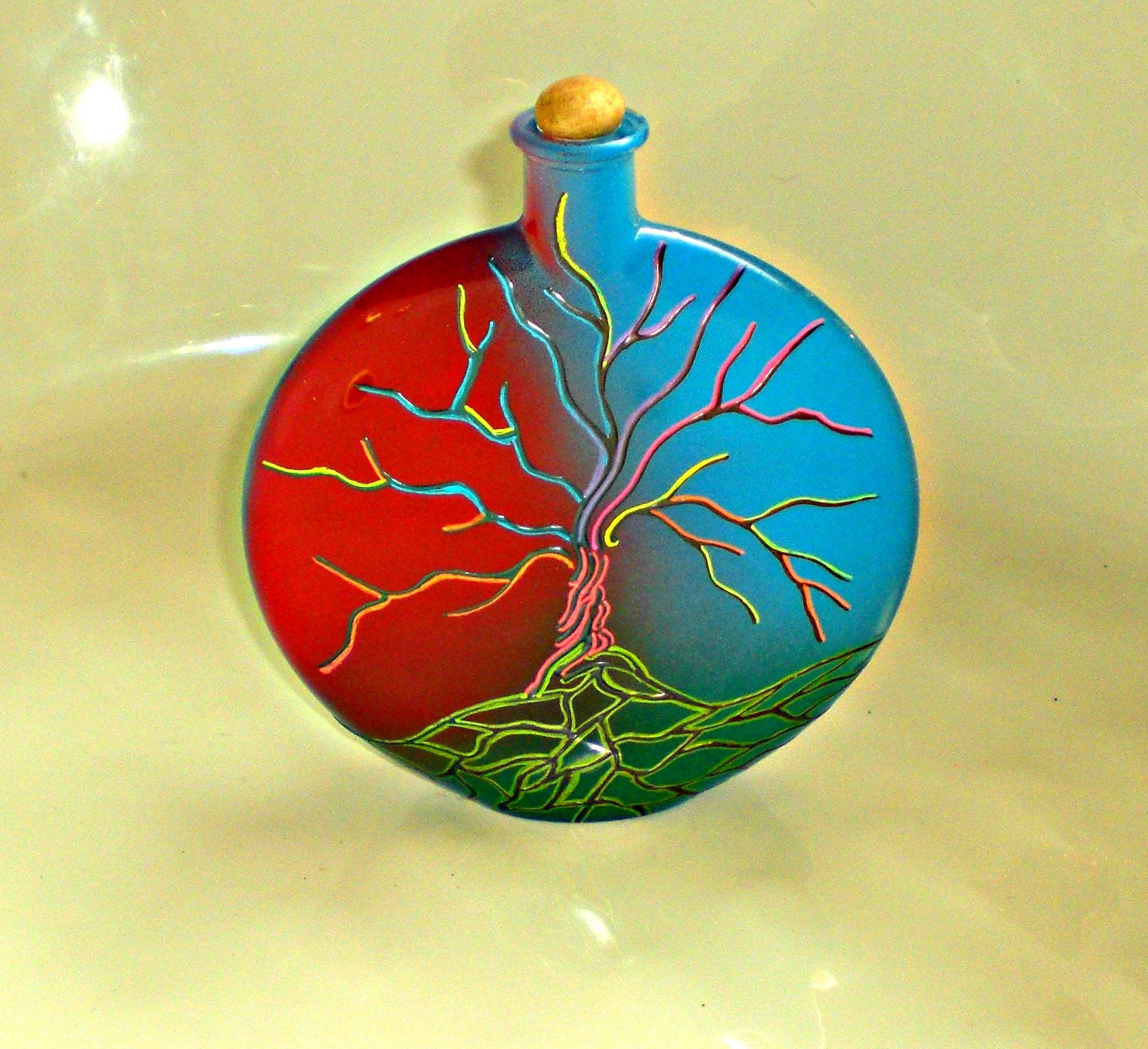 Tree of Life Glass Urn Spiritual Urn Tree of Life Memory Etsy Australia