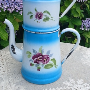 enameled coffee pot