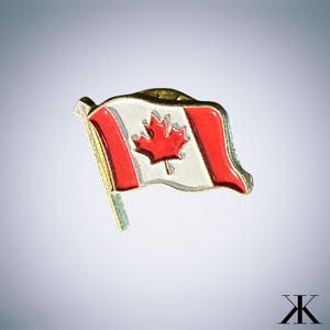 Canadian Flag Lapel Pin Canada with Butterfly Pinback Closure