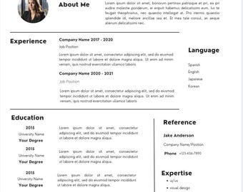 Minimalistic Digital Resume Template – Clear & Professional Design