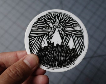 Mountain Sunrise - Sticker