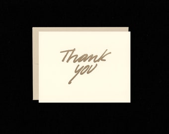 Thank You Letterpress Card