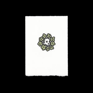 Skull and Flowers - Letterpress Print