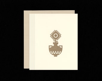 Vase Letterpress Card Box Set of 6