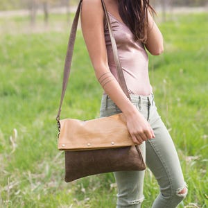 Sac à bandoulière rabattable en cuir - bandoulière en cuir - sacs à main en cuir - sac à main en cuir - sacs en cuir - sac hobo - sac à main pour femme - sac souple
