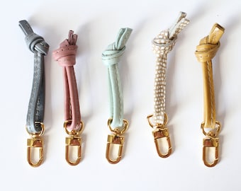 Leather Wrist Strap Lanyard Or Keychain - Available in a wide assortment of leather hides.