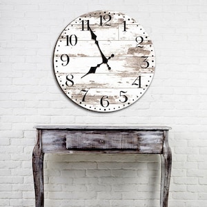 Old Farm Clock Wall Stencil - Reusable DIY Rustic Decor - Vintage Sign Stencil