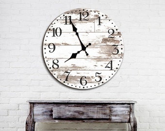 Old Farm Clock Wall Stencil - Reusable DIY Rustic Decor - Vintage Sign Stencil