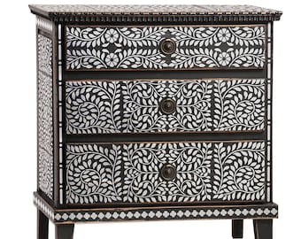 Asha Bone Inlay Stencil - Bone Inlay Designs for Furniture Makeover – FURNITURE STENCILS for Easy DIY Home Décor – Reusable Inlay Stencils