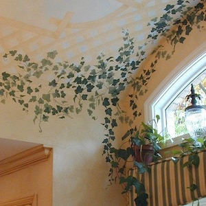 English Ivy 3 Pc Kit Stencils - WALL ART STENCILS instead of Decals - Easy to Use Wall Stencil for a Quick Room Update – Stencils for Walls