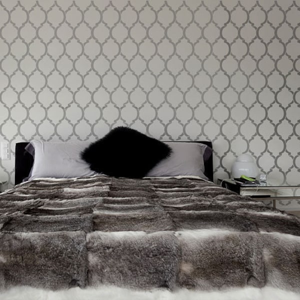 Wall Stencil Moroccan Dream - Reusable stencils instead of wallpaper