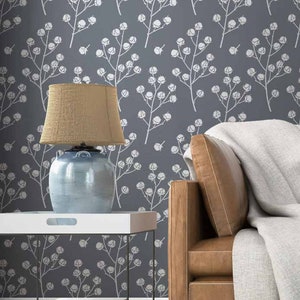 Cotton Wall Stencil – LARGE WALL STENCIL for Easy Room Makeover – Large Floral Stencil for Painting Walls - High Quality Wall Stencils