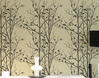 Tree Wall Stencils Etsy