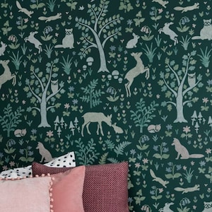 Tanglewood Forest Stencil - Wall Stencil - Large Stencil for Painting Walls - Woodland Nursery Ideas - Try Stenciling Instead of Wallpaper