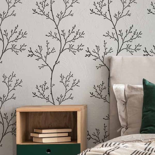 Spring Branches Wall Stencil LARGE WALL STENCIL for Easy Etsy