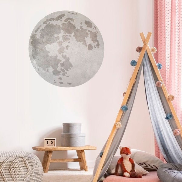 Moon Stencil – WALL ART STENCIL - Easy to Use Wall Stencils for a Quick Room Update - Large Wall Stencils for Nursery - Stencils for Walls
