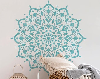 Creativity Mandala Stencil – MANDALA WALL STENCIL - Large Mandala Wall Stencil for Painting - Stencil on Wood - Better than Mandala Decals