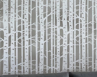 Wall Stencil Stencil Pattern Birch Tree Forest Layering Stencils for DIY Scrapbooking Painting Stencil