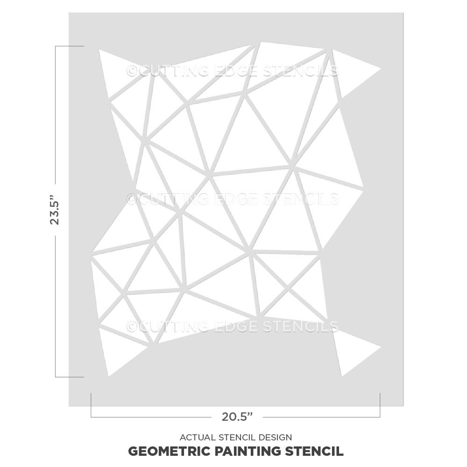 Geometric Painting Wall Stencil Geometric Stencil for Etsy