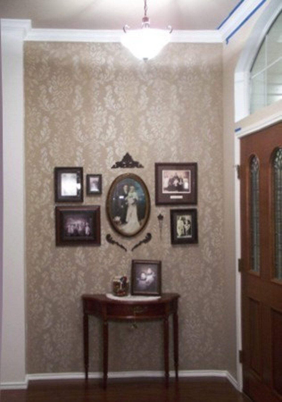 Verde Damask Wall Stencil - Allover Wall Pattern for DIY Wall ...