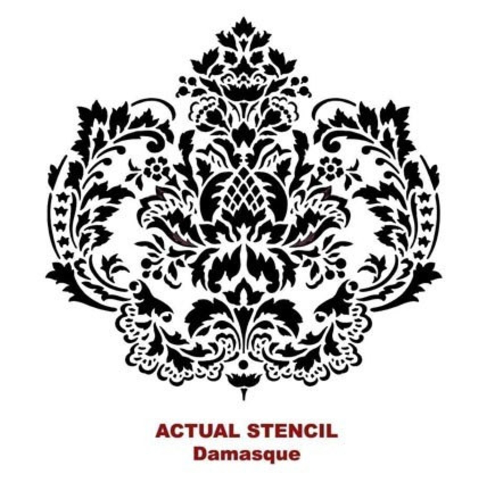 Wall Stencil Damasque LG - Easy DIY Wall Decor With Stencils - Etsy