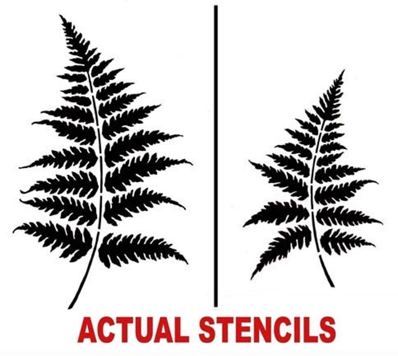 Лист папоротника рисунок шаблон